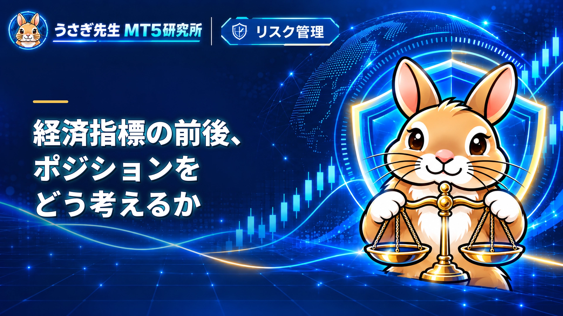 経済指標の前後のポジション