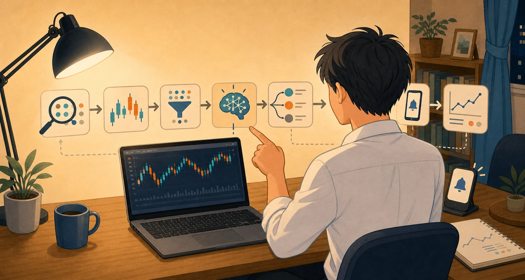 AI株取引支援システムの全体像