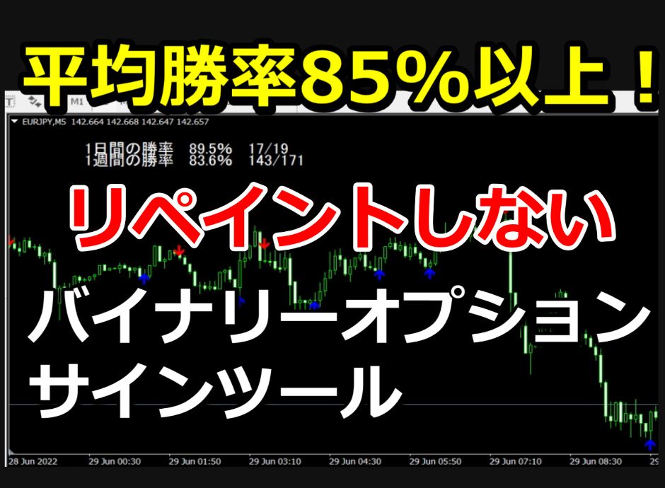 平均勝率85%以上!バイナリーオプションサインツール 平均勝率85%以上!バイナリーオプションサインツール