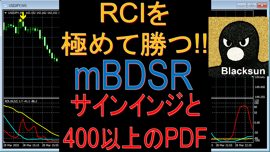 【RCIを極めて移動平均線フィルターで勝つ！！ 昨日のユーロドル 15分足 20250606】カウンタートレンドラインとmBDSRの戻り売りサイン