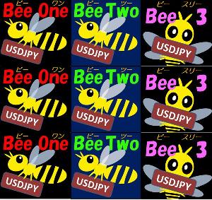 ドル円Beeシリーズ3本セット（BeeOne_USDJPY・BeeTwo_USDJPY・Bee_3_USDJPY）