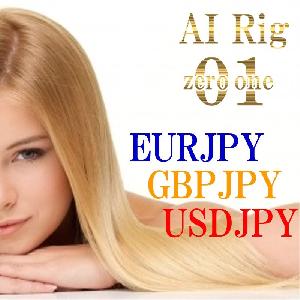 『AI Rig 01(ｾﾞﾛﾜﾝ)』 ３本セット「EURJPY M30」、「GBPJPY M30」、「USDJPY M30」 インジケーター・電子書籍