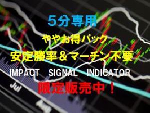 ５パックバイナリー５分専用IMPACT　SIGNALインジケーター