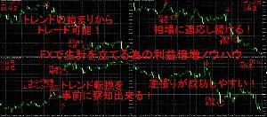 FXで生計を立てれる！　トレンドの始まりから順張り！天井と底で逆張りが出来る！