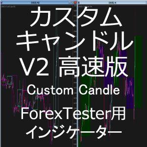 ForexTester用 CustomCandle 高速版 ローソク足 インジケーター (FT6,FT5,FT4,FT3,FT2 対応)