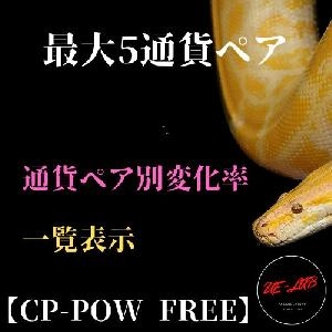 【CP_POW_FREE】【MT4用】最大5通貨ペアの現在チャートの変化率をランキングで一覧表示できるインジケーター Indicators/E-books