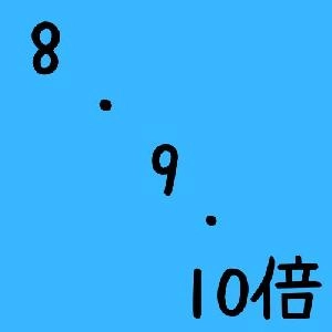 前足の〇倍の現在足の時にエントリーCSVファイル(8,9,10倍)