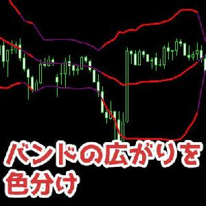 【MT4】BBの拡縮を色分け！普段使い用のインジケーター Indicators/E-books