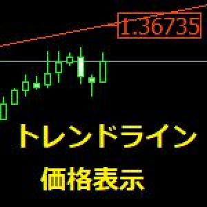 TrendLinePrice（トレンドライン価格表示）