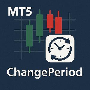 【MT5】時間足切り替えインジケーター【ChangePeriod】 Indicators/E-books