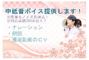 一文字一円！ノイズ処理込！落ち着いた中低音ボイスで説得力のあるナレーションをお届けします インジケーター・電子書籍