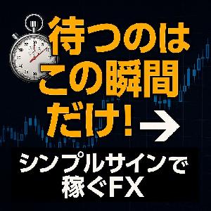 「最強の移動平均線インジケーター」2つの線の色が揃った時にエントリーで、大きくpipsが取れます！