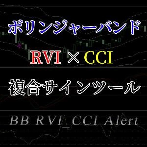 ボリンジャーバンド、RVI、CCIの複合サインツール Indicators/E-books