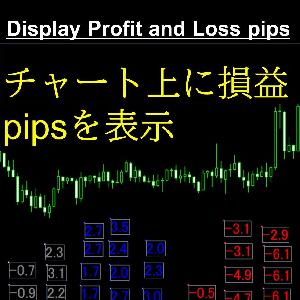 Display profit and loss pips（ポジションごとの損益pipsをチャートに表示） Indicators/E-books