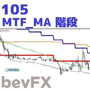 bevFXシリーズ【MA系】「105_MTF_MA階段」…音声アラート付きMT4インジケーター
