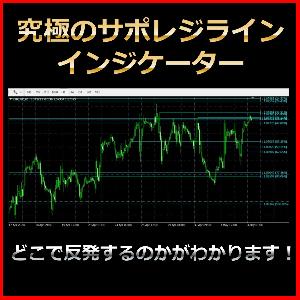 【究極のサポレジラインインジケーター】どこで反発するのかがわかります！ Indicators/E-books