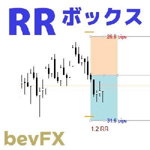 bevFX【Mシリーズ】MT4インジケーター「M001_RRボックス」…戦略的なRRレシオツール インジケーター・電子書籍