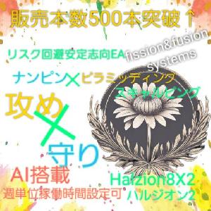Halzion8X2 ハルジオン2 EA with  AI by 8X 朝ピラミッディング リスク回避安定志向EA