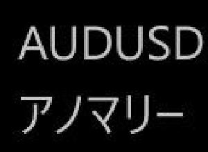 AUDUSD　アノマリー