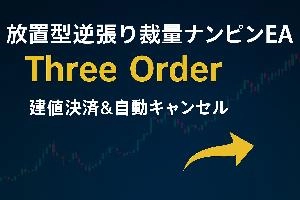 【放置型逆張り裁量ナンピンEA】Three Order