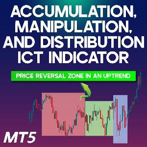 「Accumulation, Manipulation, and Distribution (AMD) ICT指標 for MT5」 インジケーター・電子書籍