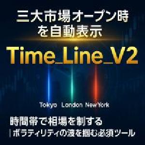 稼げる時間が一目で分かる！三大市場タイムライン表示ツール Time_Line_V2 Indicators/E-books