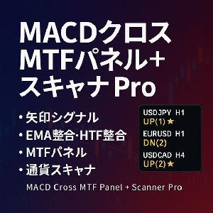 MACDクロス MTFパネル＋スキャナ Pro Indicators/E-books