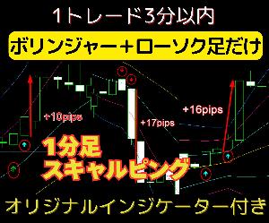 【1トレード3分以内で完結！】登録者1万人超のFX系YouTuber推奨の『ボリンジャーバンド＋1分足スキャルピング手法』をオリジナルインジケーターで再現【MT4ツール＆実践マニュアル付き】 Indicators/E-books