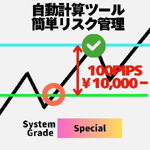 MT4【裁量補助ツール】指値注文を簡単注文&損益計算＆資金管理＆リスク管理（水平線で価格調整⇒成行・指値・逆指値自動判別＆注文）【EasyOrderSystem】Grade:Special Indicators/E-books