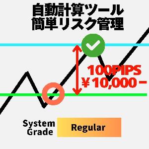 MT4【裁量補助ツール】指値注文を簡単注文&損益計算＆資金管理＆リスク管理（水平線で価格調整⇒成行・指値・逆指値自動判別＆注文）【EasyOrderSystem】Grade:Regular Indicators/E-books