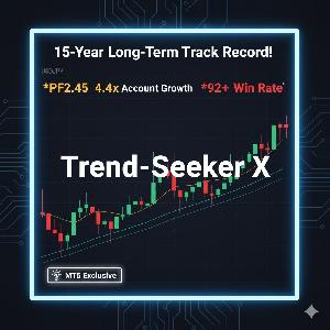 『Trend-Seeker X』 15年間の長期検証で「破綻ゼロ」。順張り・押し目買い特化EA ซื้อขายอัตโนมัติ