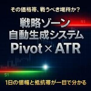 แสดงช่วงราคาประจำวันและโซนแนวต้าน! ระบบสร้างโซนกลยุทธ์อัตโนมัติ – Pivot × ATR Indicators/E-books
