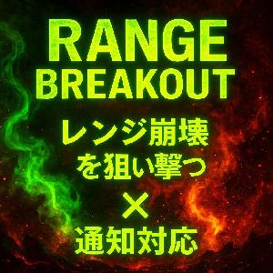 レンジ崩壊を狙い撃つ完全自動サイン×通知対応インジケーター【レンジ・ブレイクアウト　インジケーター（MT4）】