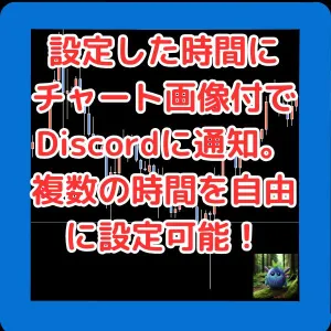 設定した時間にDiscordにチャート画像付きで通知。複数の時間を自由に設定可能！ TimedNotify Indicators/E-books