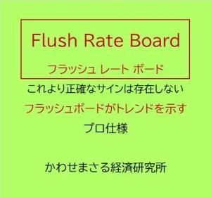 流れるフラッシュレートが「今」のトレンドを最短速で直視する！　Flush Rate Board - [ フラッシュ レート ボード ] Indicators/E-books