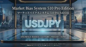 Market Bias System 510 Pro｜口座破綻の恐怖を排除した1ポジ・厳格SL型アノマリーEAの到達点 Auto Trading