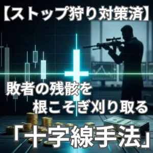 【ストップ狩り対策済】乱相場で敗者達の残骸を履き獲る「十字線手法」 Indicators/E-books