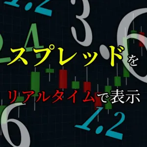 スプレッドをリアルタイムにチャート上へ表示してくれるインジケーター Indicators/E-books