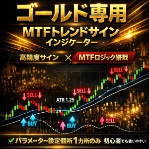 ゴールド専用｜MTFトレンドサイン インジケーター