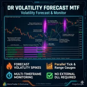 【MT5】ボラティリティ予測ダッシュボード｜マルチ通貨＆MTF監視＆通貨切替スイッチャー Indicators/E-books