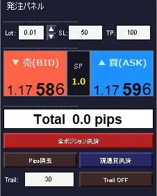 MT5版 オーダーパネルコントローラー OrderPanel Controller Indicators/E-books