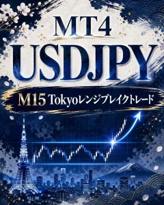 MT4 USDJPY M15 Tokyoレンジブレイクトレード Auto Trading