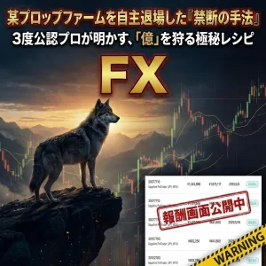 FX：某プロップファームを自主退場した「禁断の手法」３度公認プロが明かす、「億」を狩る極秘レシピ インジケーター・電子書籍