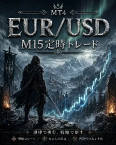 MT4 EURUSD M15定時トレード