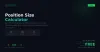 Position Size Calculator For All Market