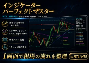 インジケーターパーフェクトマスター｜MT4・MT5対応 統合型チャート分析インジケーター インジケーター・電子書籍