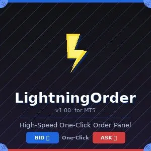 【スキャル特化】MT5 Lightning Order｜軽量化と高速注文にこだわったシンプルな注文ツール インジケーター・電子書籍