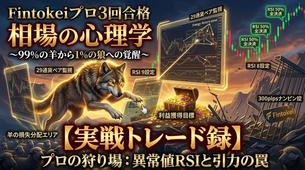 【Fintokei3度合格】禁断手法の実戦トレード録 ～相場のバグを突く「RSI異常値」エントリーの裏側～ Investment Navi+