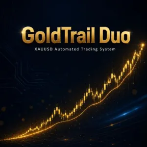 GoldTrail Duo｜XAUUSD専用・上昇トレンド追随型デュアルタイムフレームEA(10年検証/年200回超/PF1.3台)