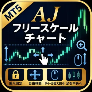 【無料・MT5】Trading View風スケール　AJフリースケールチャート Indicators/E-books